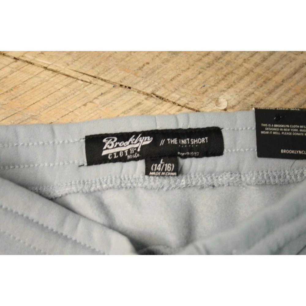 Brooklyn Cloth Knit Shorts Boys L 14/16 Gray NEW BSY8172F‎ Tech Zip Pockets